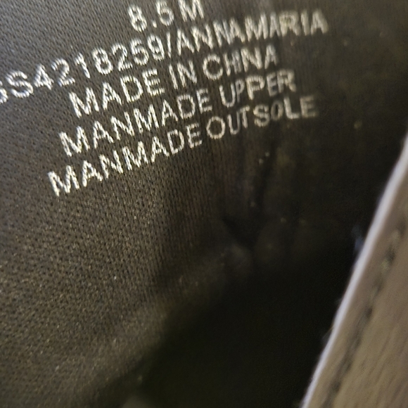 MIA Black Chunky Heel Faux Leather Lace Up Boots Womens 8.5 - Picture 10 of 11